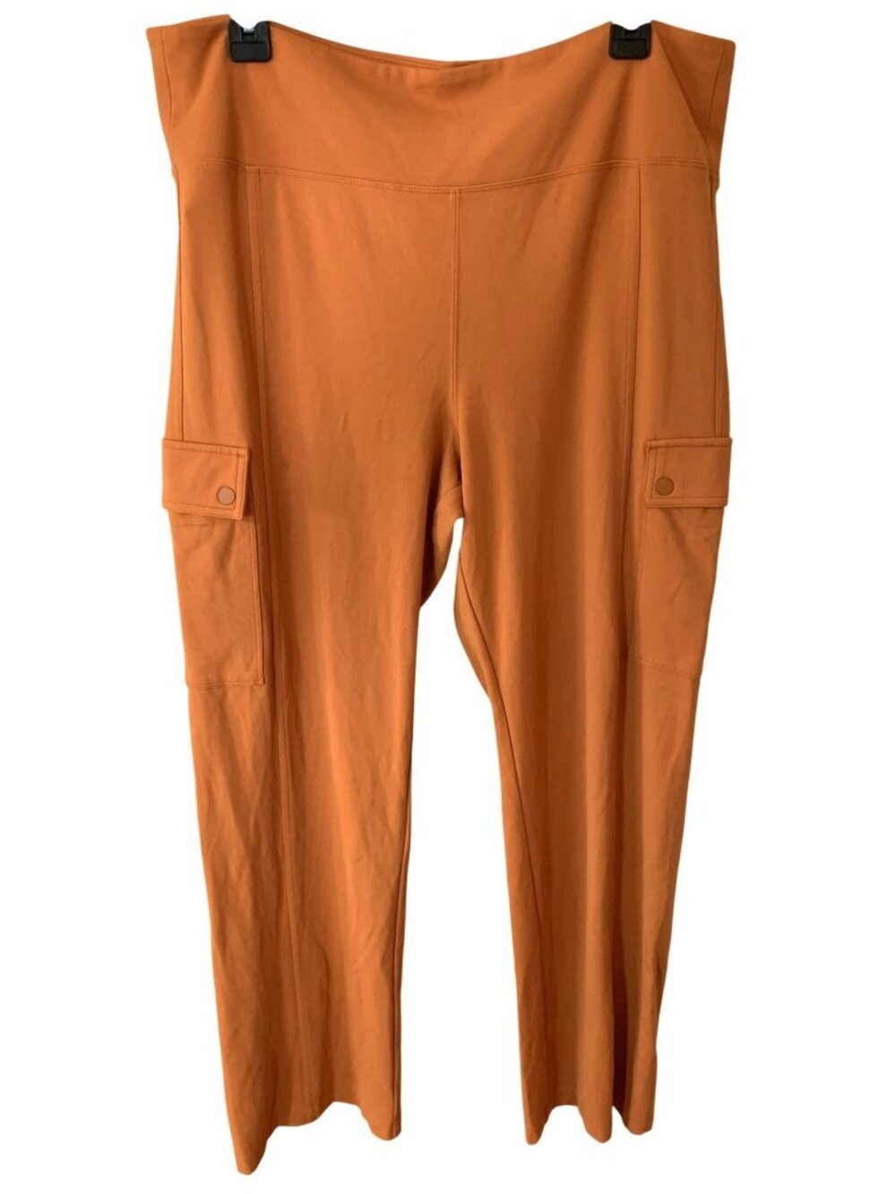 Athleta Delancey Womens XL Straight Cargo Pants Orange Utility Gorpcore